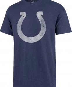 '47 47 Men's Indianaplis Colts Scrum Logo Blue T-Shirt