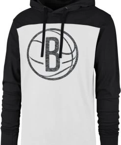 '47 ‘47 Men's Brooklyn Nets White Wooster Pullover Hoodie