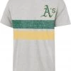 '47 Men's Oakland Athletics Gray Bars Franklin T-Shirt