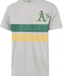 '47 Men's Oakland Athletics Gray Bars Franklin T-Shirt