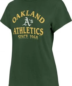 '47 Women's Oakland Athletics Green Fade Frankie T-Shirt