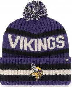 '47 Men's Minnesota Vikings Bering Purple Pom Knit