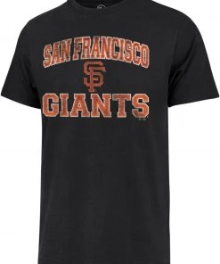 '47 Men's San Francisco Giants Black Franklin T-Shirt