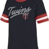'47 Women's Minnesota Twins Blue Dani T-Shirt