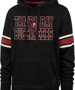 '47 Men's Tampa Bay Buccaneers Black Stripe Hoodie