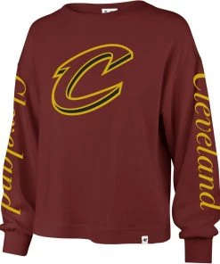 '47 Women's Cleveland Cavaliers Red Long Sleeve T-Shirt