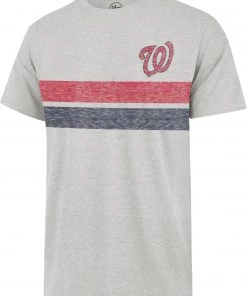 '47 Men's Washington Nationals Gray Bars Franklin T-Shirt