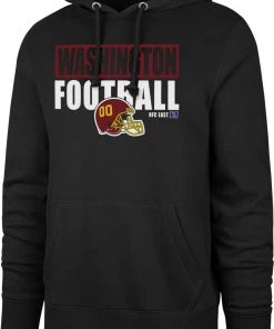 '47 Men's Washington Football Team Blockout Black Headline Hoodie