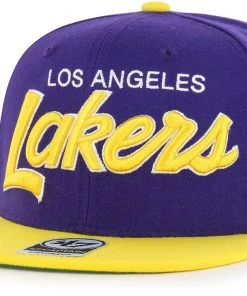 '47 ‘47 Adult Los Angeles Lakers Purple Captain Adjustable Hat For Men