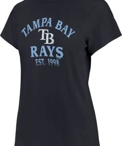 '47 Women's Tampa Bay Rays Blue Fade Frankie T-Shirt