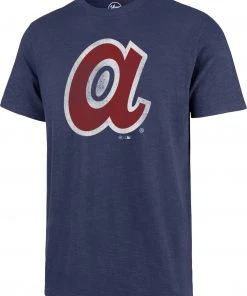 '47 Men's Atlanta Braves Blue Scrum T-Shirt