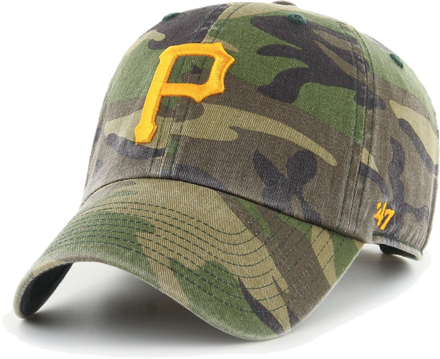 '47 Men's Pittsburgh Pirates Camo Clean-Up Adjustable Hat 3 '47 Men's Pittsburgh Pirates Camo Clean-Up Adjustable Hat