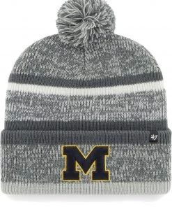 '47 ‘47 Men's Michigan Wolverines Grey Northward Cuff Knit Beanie