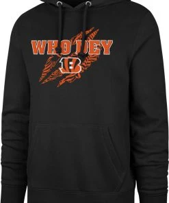'47 Men's Cincinnati Bengals Who Dey Black Pullover Hoodie
