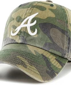 '47 Men's Atlanta Braves Camoflage Clean Up Adjustable Hat