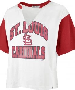 '47 Women's St. Louis Cardinals Tan Dolly Cropped T-Shirt