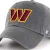 '47 Men's Washington Commanders Clean Up Adjustable Charcoal Hat For Women -'47 Sales 2022 unnamed file 1391