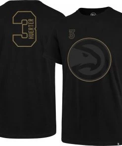 '47 Men's Atlanta Hawks Kevin Huerter #3 Black T-Shirt