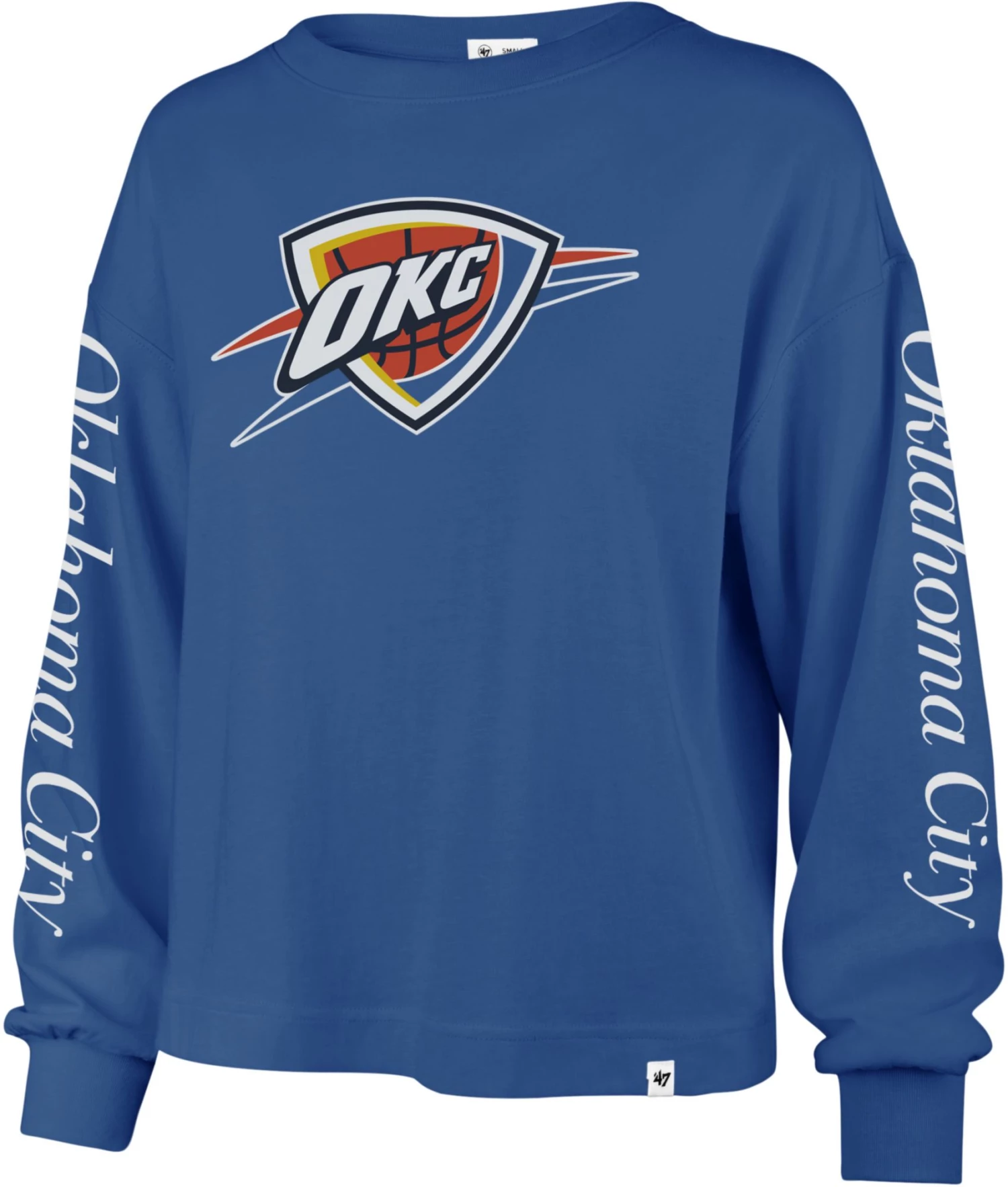 '47 Women's Oklahoma City Thunder Blue Long Sleeve T-Shirt 3 '47 Women's Oklahoma City Thunder Blue Long Sleeve T-Shirt