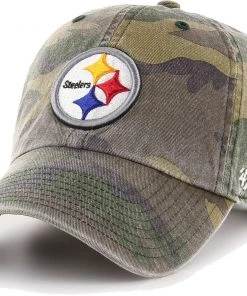 '47 Men's Pittsburgh Steelers Camo Adjustable Clean Up Hat
