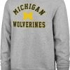 '47 ‘47 Men's Michigan Wolverines Grey Headline Crew Pullover Sweatshirt -'47 Sales 2022 unnamed file 1473