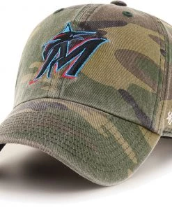 '47 ‘47 Men's Miami Marlins Camo Clean Up Adjustable Hat