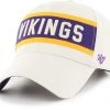 '47 Men's Minnesota Vikings Crossroad MVP White Adjustable Hat