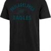 '47 Men's Philadelphia Eagles Scrum Double Back Black T-Shirt