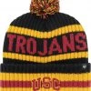 '47 ‘47 Men's USC Trojans Black Cuffed Knit Pom Hat