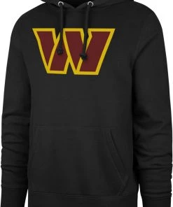 '47 Men's Washington Commanders Headline Logo Black Pullover Hoodie