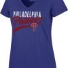 '47 Women's Philadelphia Phillies Royal Glitter Rival V-Neck T-Shirt -'47 Sales 2022 unnamed file 1546