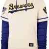 '47 Men's Milwaukee Brewers Cream Trifecta Hoodie -'47 Sales 2022 unnamed file 159