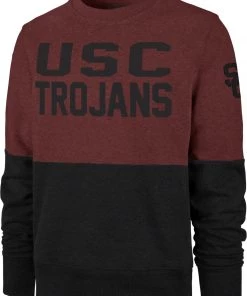 '47 Men's USC Trojans Cardinal Pullover Crewneck Sweater