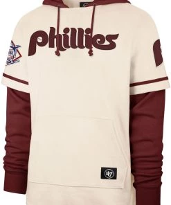 '47 Men's Philadelphia Phillies Cream Trifecta Hoodie