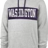 '47 ‘47 Men's Washington Huskies Grey Chest Pass Pullover Hoodie -'47 Sales 2022 unnamed file 1675