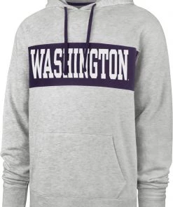 '47 ‘47 Men's Washington Huskies Grey Chest Pass Pullover Hoodie