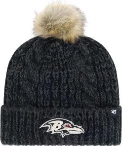 '47 Women's Baltimore Ravens Black Meeko Knit