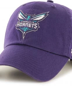 '47 Men's Charlotte Hornets Purple Clean Up Adjustable Hat
