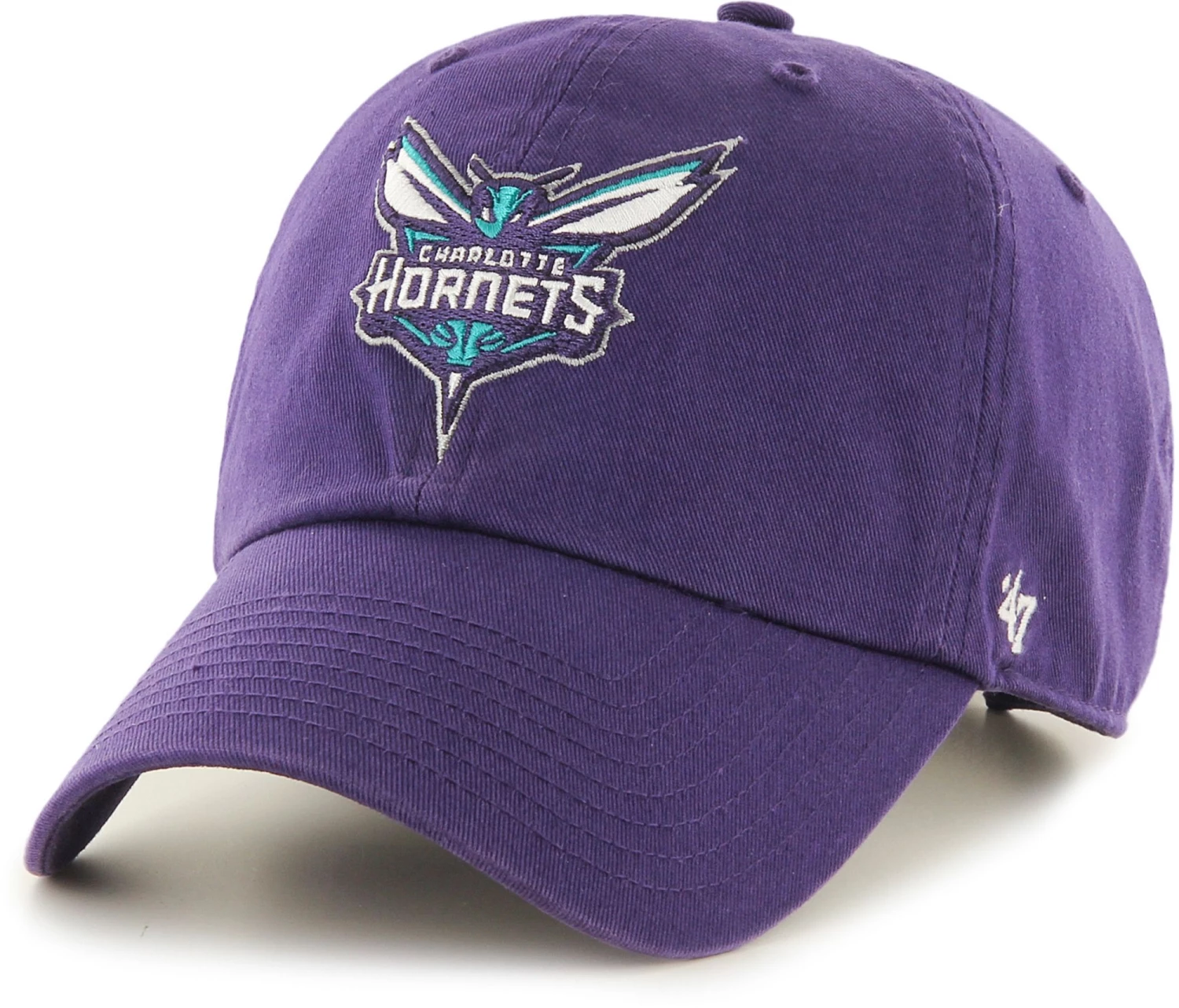 '47 Men's Charlotte Hornets Purple Clean Up Adjustable Hat 3 '47 Men's Charlotte Hornets Purple Clean Up Adjustable Hat