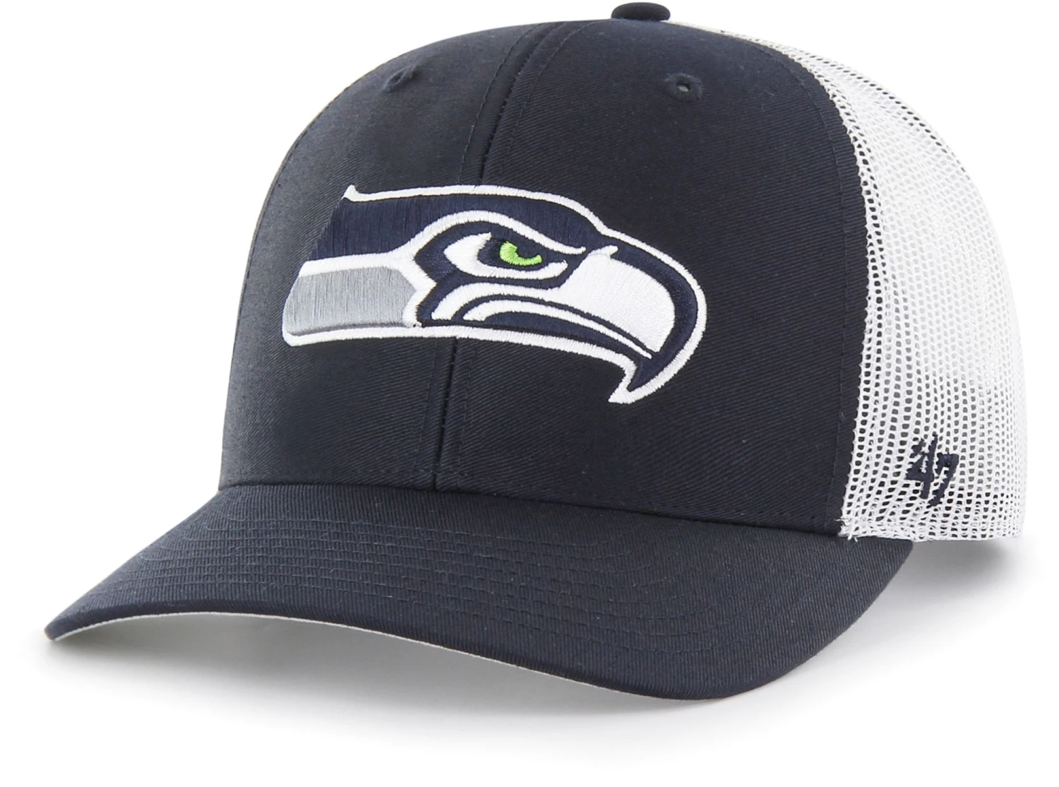 '47 Kid's Seattle Seahawks Adjustable Snapback Navy Trucker Hat For Girls' 3 '47 Kid's Seattle Seahawks Adjustable Snapback Navy Trucker Hat For Girls'