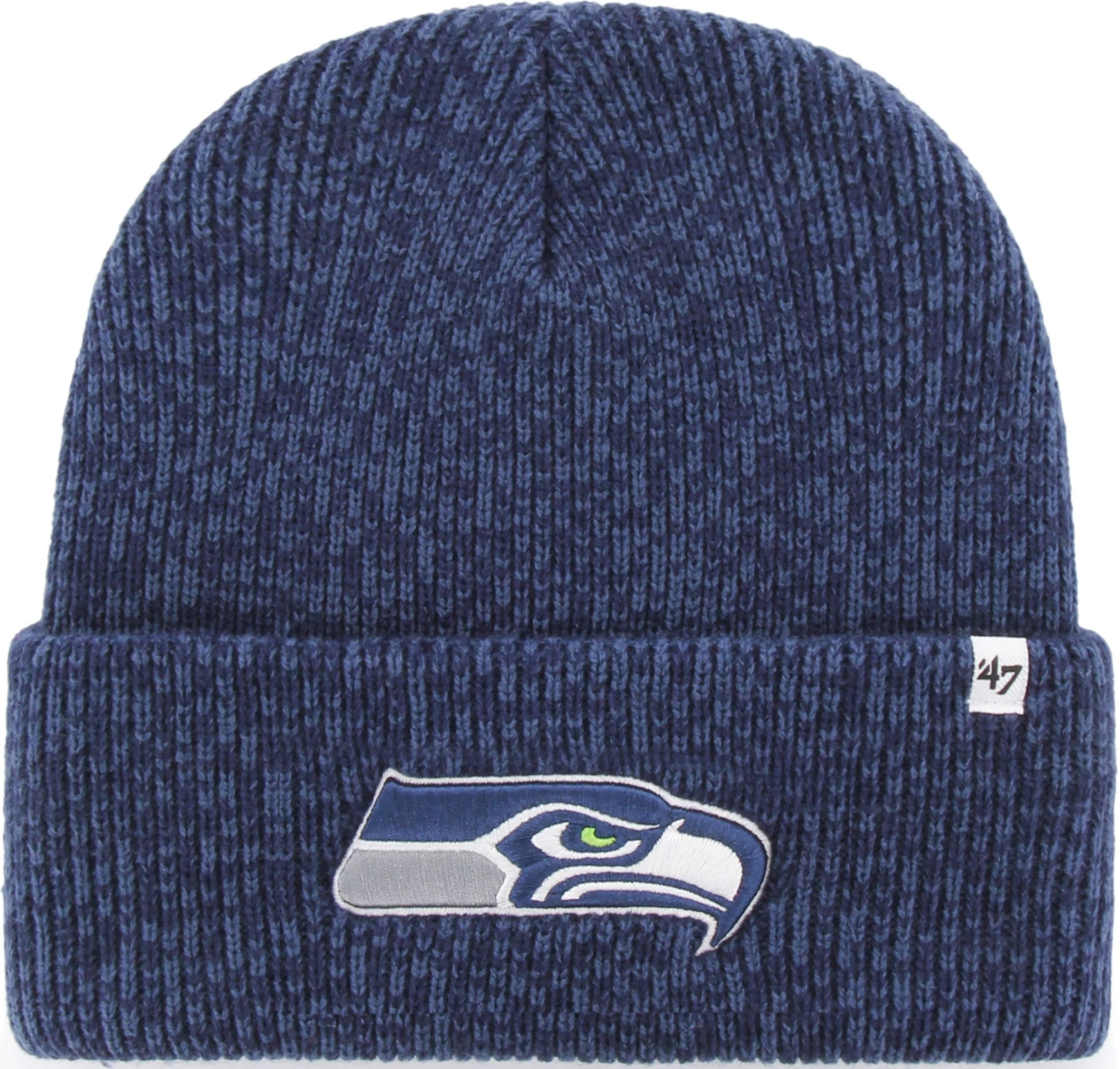 '47 47 Men's Seattle Seahawks Brainfreeze Navy Cuffed Knit Hat 3 '47 47 Men's Seattle Seahawks Brainfreeze Navy Cuffed Knit Hat