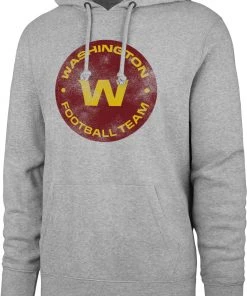 '47 Men's Washington Football Team Logo Grey Headline Hoodie