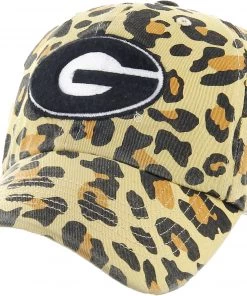 '47 ‘47 Georgia Bulldogs Gold Cheetah Clean Up Adjustable Hat For Women