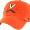 '47 ‘47 Men's Virginia Cavaliers Orange Clean Up Adjustable Hat -'47 Sales 2022 unnamed file 1765