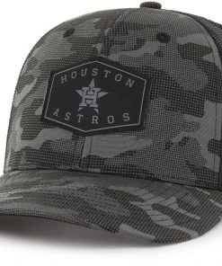 '47 Men's Houston Astros Charcoal Camo Convoy Trucker Hat