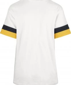 '47 ‘47 Women's Michigan Wolverines Sandstone SLV Stripe Frankie T-Shirt -'47 Sales 2022 unnamed file 1790