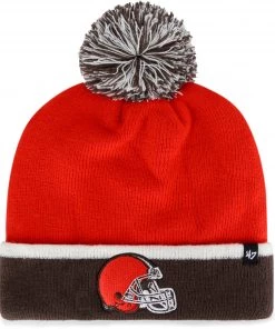 '47 ‘47 Men's Cleveland Browns Baraka Thunder Cuffed Pom Knit