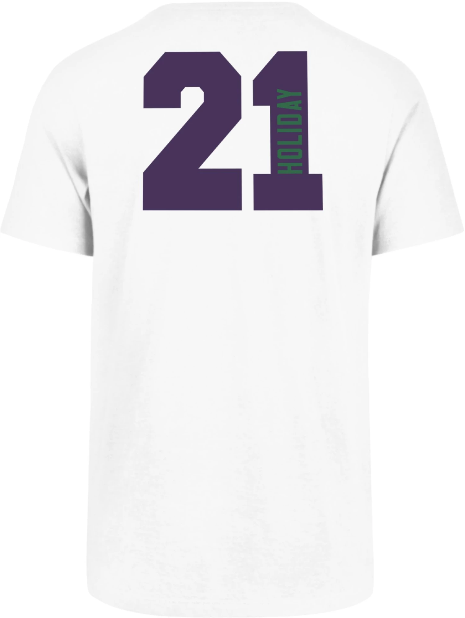 '47 ‘47 Men's Milwaukee Bucks Jrue Holiday #21 White T-Shirt 5 '47 ‘47 Men's Milwaukee Bucks Jrue Holiday #21 White T-Shirt - Image 3