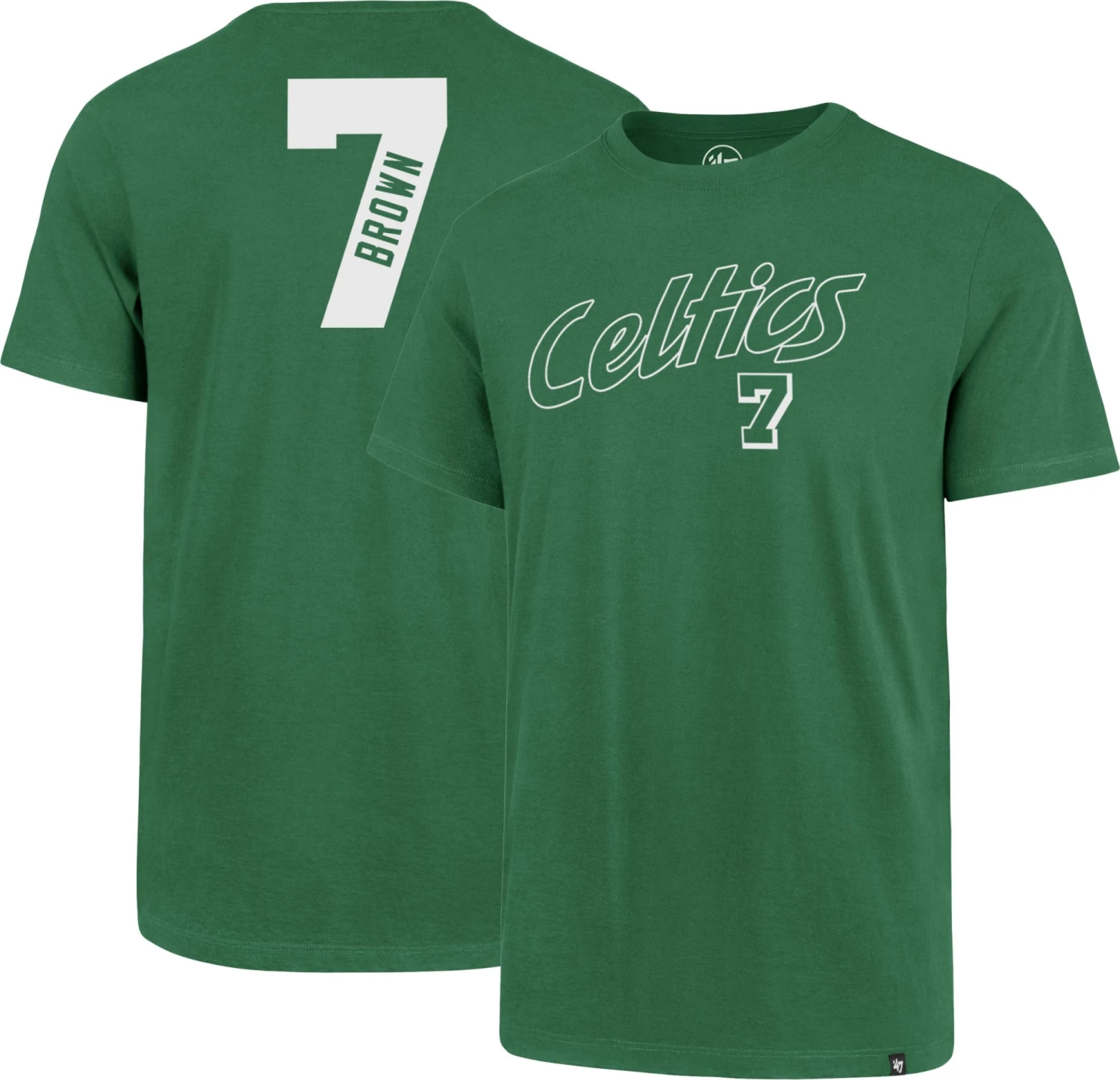 '47 ‘47 Men's Boston Celtics Jaylen Brown #7 Green T-Shirt 3 '47 ‘47 Men's Boston Celtics Jaylen Brown #7 Green T-Shirt