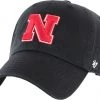'47 ‘47 Men's Nebraska Cornhuskers Black Clean Up Adjustable Hat -'47 Sales 2022 unnamed file 1841